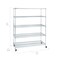Seville Classics UltraDurable 5-Tier NSF Steel Shelving, 60" W x 24" D x 76" H